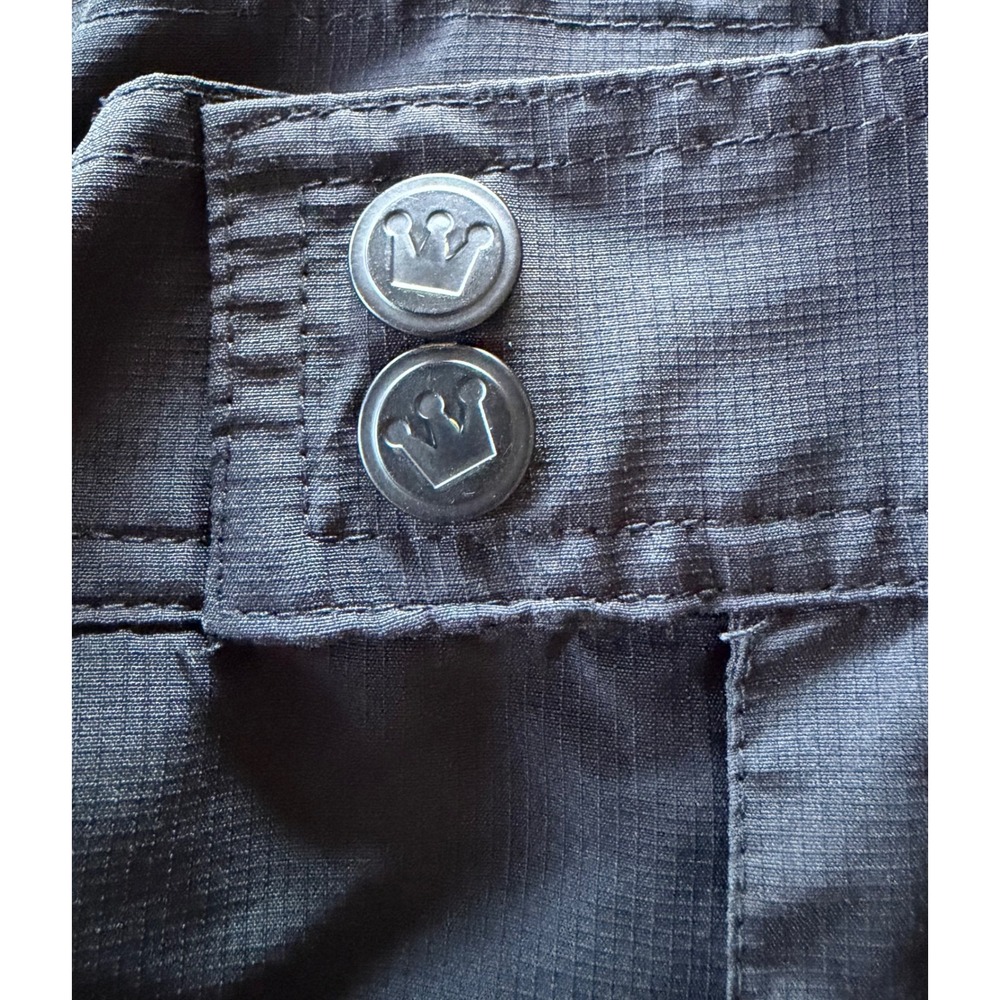 Vayager Mens Mountain Biking Cargo Shorts Black Gray Ripstop Padded Size M EUC!. - Picture 4 of 7